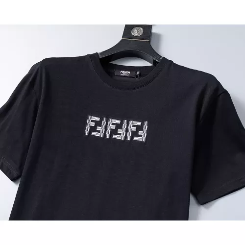 Replica Fendi T-Shirts Short Sleeved For Men #1277634 $25.00 USD for Wholesale