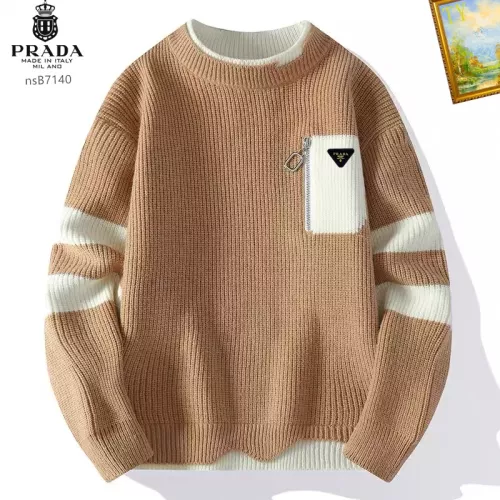 Cheap Prada Sweater Long Sleeved For Men #1278784, $$48.00 USD On Prada Sweater