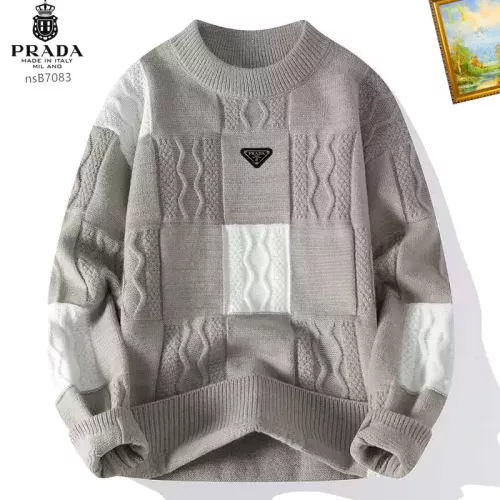 Cheap Prada Sweater Long Sleeved For Men #1278828, $$48.00 USD On Prada Sweater