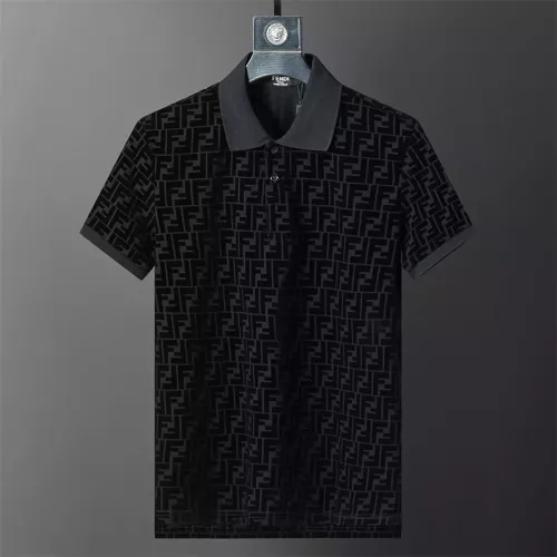 Replica Fendi Tracksuits Short Sleeved For Men #1278879 $45.00 USD for Wholesale