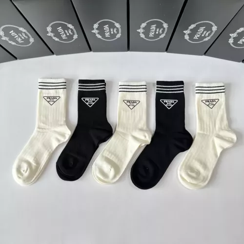 Replica Prada Socks #1278976 $32.00 USD for Wholesale