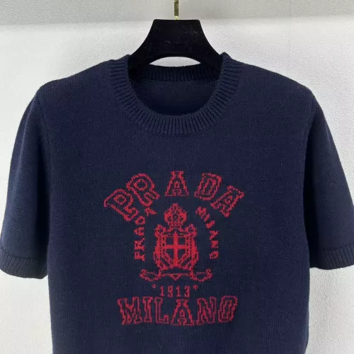 Replica Prada Sweater Short Sleeved For Women #1279500 $80.00 USD for Wholesale