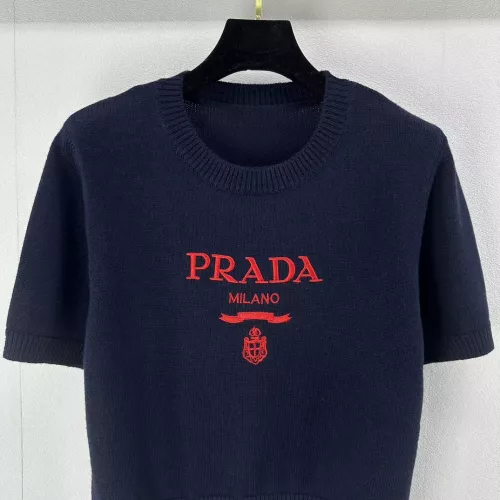 Replica Prada Sweater Short Sleeved For Women #1279501 $80.00 USD for Wholesale