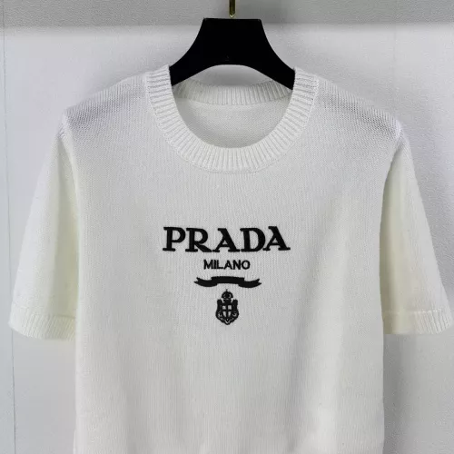 Replica Prada Sweater Short Sleeved For Women #1279502 $80.00 USD for Wholesale