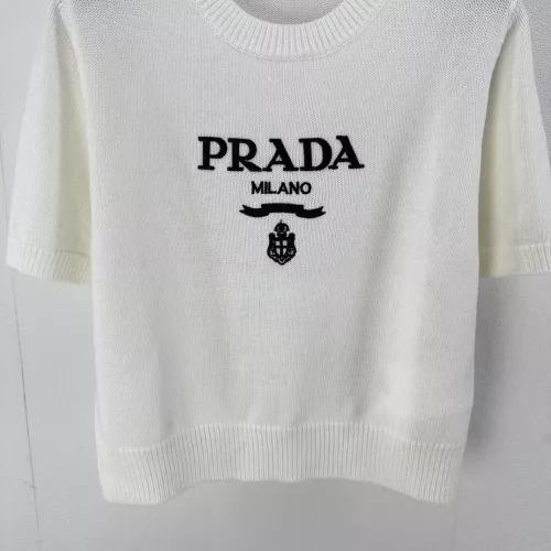 Replica Prada Sweater Short Sleeved For Women #1279502 $80.00 USD for Wholesale