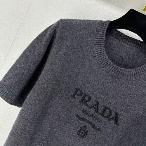 Replica Prada Sweater Short Sleeved For Women #1279503 $80.00 USD for Wholesale