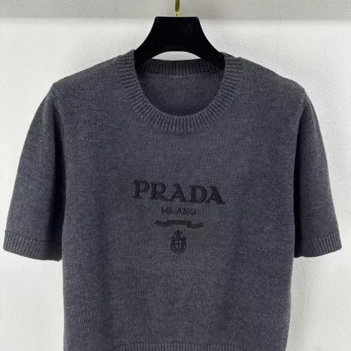 Replica Prada Sweater Short Sleeved For Women #1279503 $80.00 USD for Wholesale