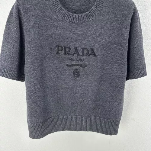 Replica Prada Sweater Short Sleeved For Women #1279503 $80.00 USD for Wholesale