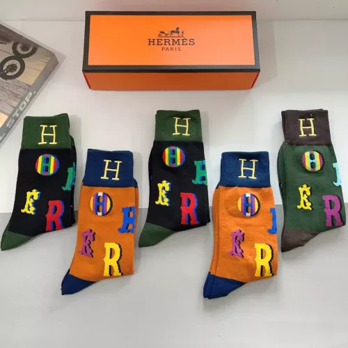 Replica Hermes Socks #1279657 $29.00 USD for Wholesale