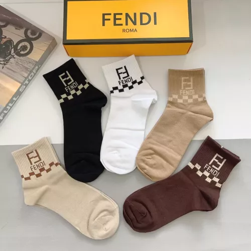 Replica Fendi Socks #1279696 $27.00 USD for Wholesale