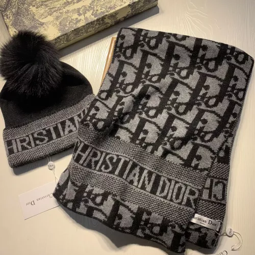 Replica Christian Dior Hat and Scarf Set #1279807 $60.00 USD for Wholesale