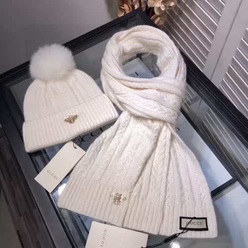 Replica Gucci Hat and Scarf Set #1279863 $56.00 USD for Wholesale