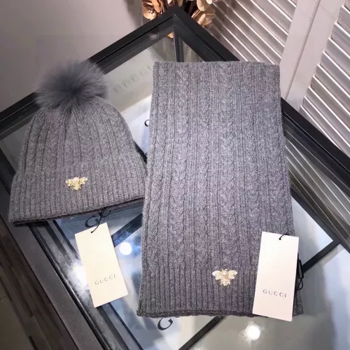 Cheap Gucci Hat and Scarf Set #1279864, $$56.00 USD On Gucci Hat and Scarf and Glove Set