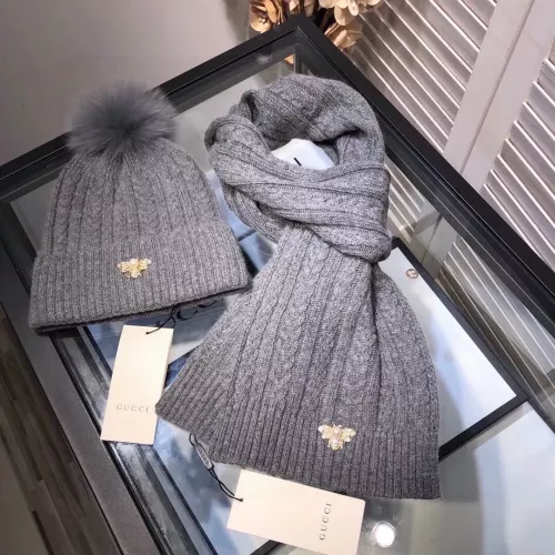 Replica Gucci Hat and Scarf Set #1279864 $56.00 USD for Wholesale