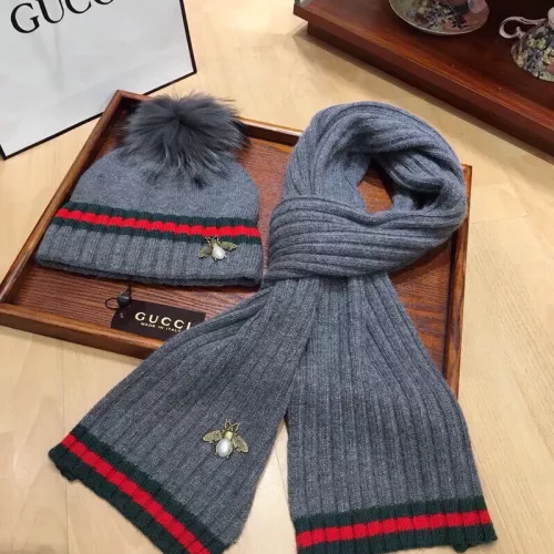 Replica Gucci Hat and Scarf Set #1279866 $56.00 USD for Wholesale