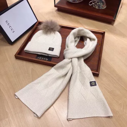 Cheap Gucci Hat and Scarf Set #1279869, $$56.00 USD On Gucci Hat and Scarf and Glove Set