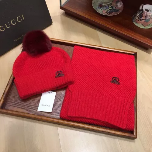 Cheap Gucci Hat and Scarf Set #1279873, $$56.00 USD On Gucci Hat and Scarf and Glove Set