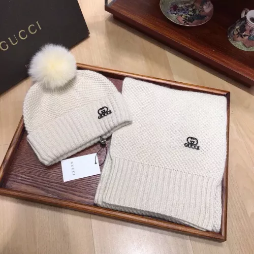 Cheap Gucci Hat and Scarf Set #1279874, $$56.00 USD On Gucci Hat and Scarf and Glove Set