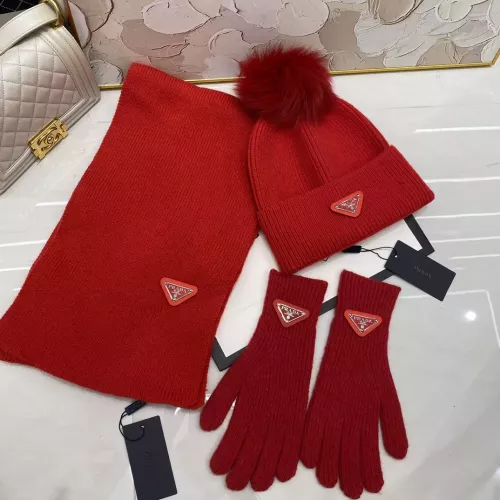 Cheap Prada Hat and Scarf and Glove Set #1279934, $$48.00 USD On Prada Hat and Scarf and Glove Set