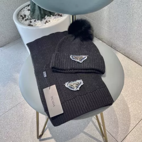 Cheap Prada Hat and Scarf Set #1279936, $$60.00 USD On Prada Hat and Scarf and Glove Set