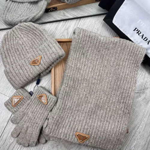 Cheap Prada Hat and Scarf and Glove Set #1279941, $$52.00 USD On Prada Hat and Scarf and Glove Set