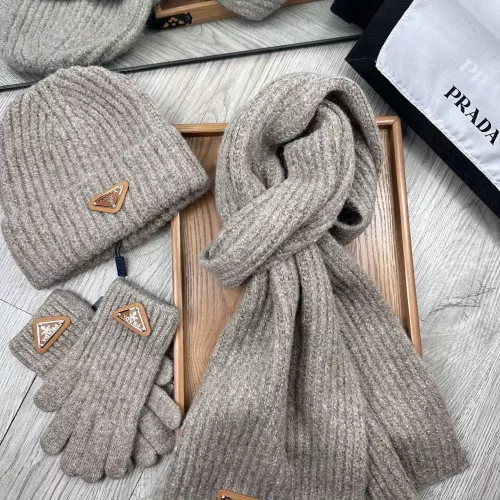 Replica Prada Hat and Scarf and Glove Set #1279941 $52.00 USD for Wholesale