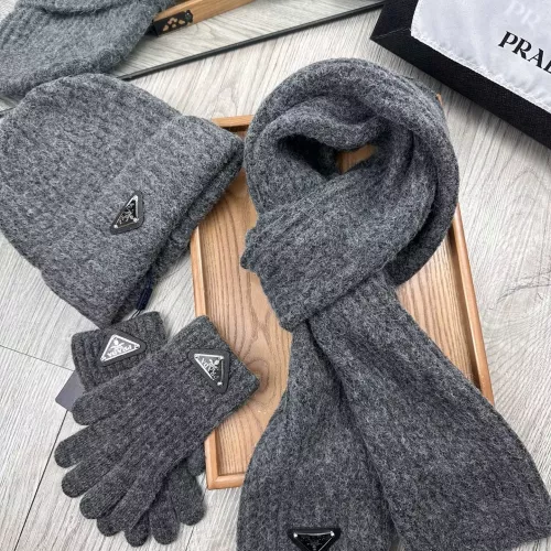 Replica Prada Hat and Scarf and Glove Set #1279942 $52.00 USD for Wholesale