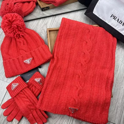 Cheap Prada Hat and Scarf and Glove Set #1279951, $$52.00 USD On Prada Hat and Scarf and Glove Set