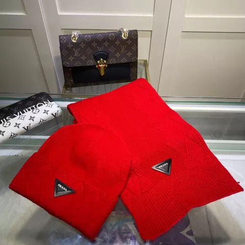 Cheap Prada Hat and Scarf Set #1279957, $$48.00 USD On Prada Hat and Scarf and Glove Set