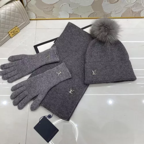 Cheap Louis Vuitton LV Hat and Scarf and Glove Set #1279968, $$48.00 USD On Louis Vuitton LV Hat and Scarf and Glove Set