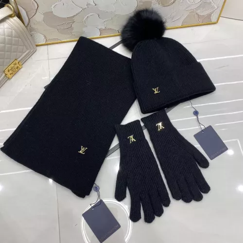 Cheap Louis Vuitton LV Hat and Scarf and Glove Set #1279970, $$48.00 USD On Louis Vuitton LV Hat and Scarf and Glove Set