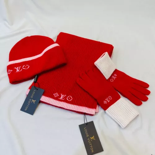 Cheap Louis Vuitton LV Hat and Scarf and Glove Set #1279975, $$72.00 USD On Louis Vuitton LV Hat and Scarf and Glove Set