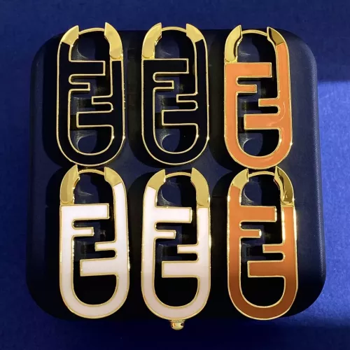 Replica Fendi Earrings For Women #1279998 $34.00 USD for Wholesale