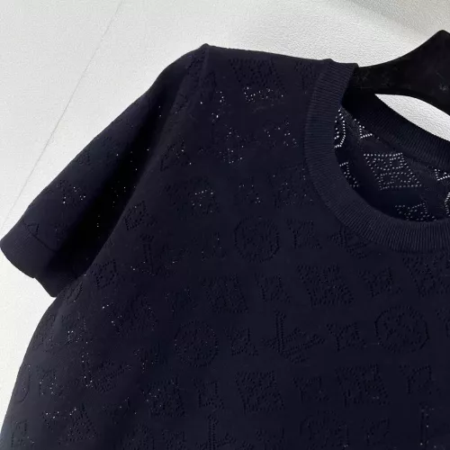 Replica Louis Vuitton LV Sweaters Short Sleeved For Women #1280006 $80.00 USD for Wholesale