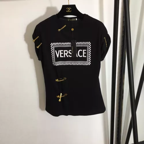 Cheap Versace T-Shirts Short Sleeved For Women #1280053, $$60.00 USD On Versace T-Shirts