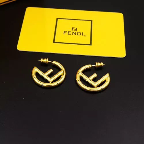 Cheap Fendi Earrings For Women #1280488, $$25.00 USD On Fendi Earrings