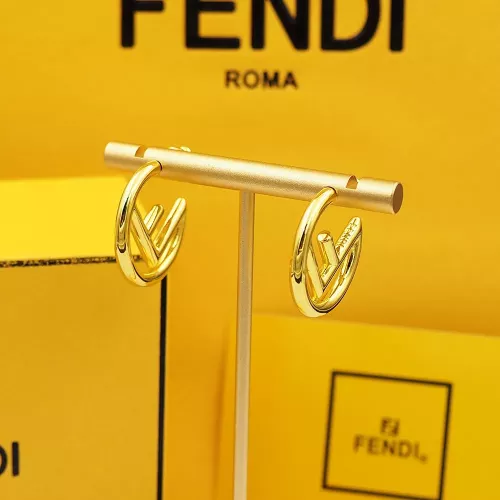 Replica Fendi Earrings For Women #1280488 $25.00 USD for Wholesale