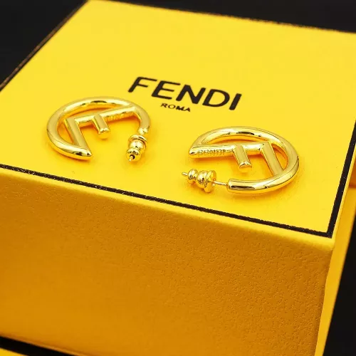 Replica Fendi Earrings For Women #1280488 $25.00 USD for Wholesale