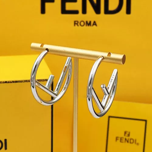 Replica Fendi Earrings For Women #1280489 $25.00 USD for Wholesale