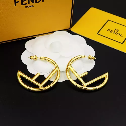 Replica Fendi Earrings For Women #1280490 $25.00 USD for Wholesale