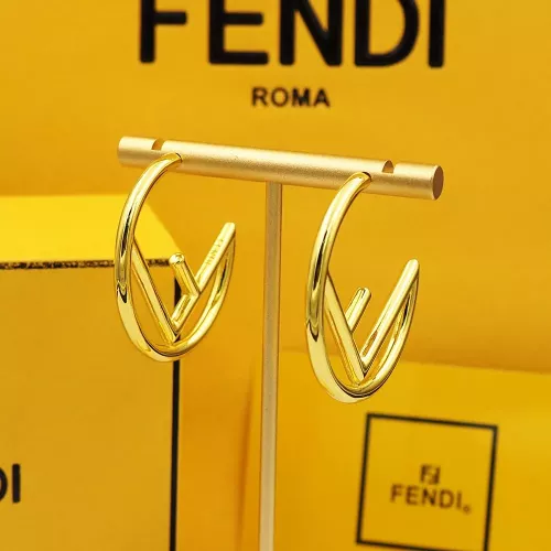 Replica Fendi Earrings For Women #1280490 $25.00 USD for Wholesale