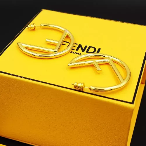 Replica Fendi Earrings For Women #1280490 $25.00 USD for Wholesale