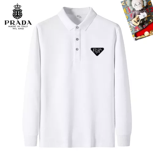 Cheap Prada T-Shirts Long Sleeved For Men #1281894, $$40.00 USD On Prada T-Shirts