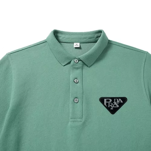 Replica Prada T-Shirts Long Sleeved For Men #1281896 $40.00 USD for Wholesale