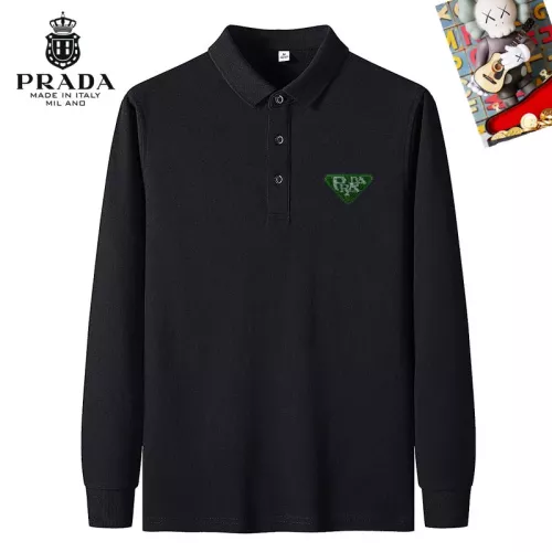 Cheap Prada T-Shirts Long Sleeved For Men #1281898, $$40.00 USD On Prada T-Shirts