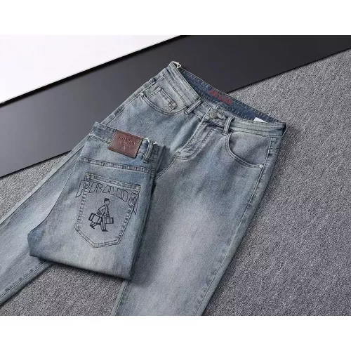 Replica Prada Jeans For Men #1282663 $42.00 USD for Wholesale