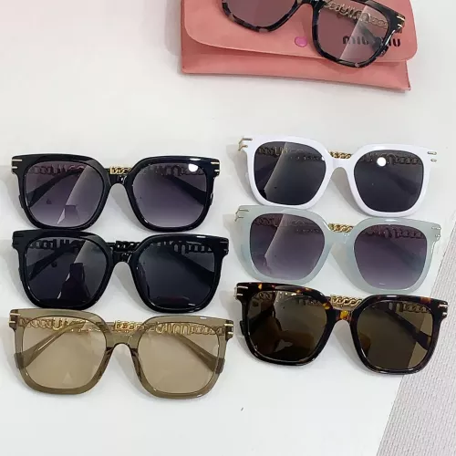 Replica MIU MIU AAA Quality Sunglasses #1283458 $60.00 USD for Wholesale