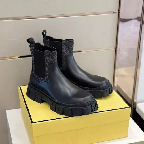 Replica Fendi Fashion Boots For Men #1283593 $165.00 USD for Wholesale