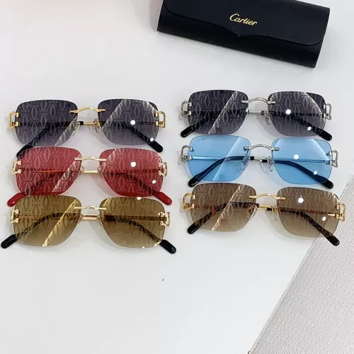 Replica Cartier AAA Quality Sunglassess #1283983 $45.00 USD for Wholesale