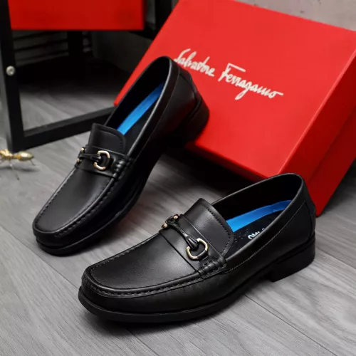 Cheap Salvatore Ferragamo Leather Shoes For Men #1284696, $$88.00 USD On Salvatore Ferragamo Leather Shoes